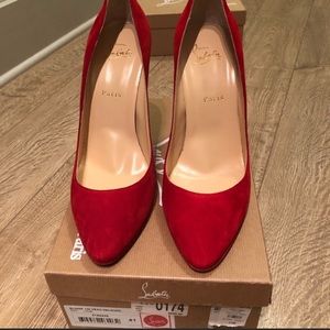Christian Louboutin Eloise 100mm Suede Heels Sz 41